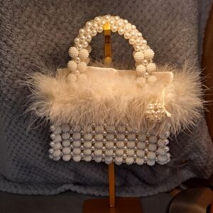 Show Me Your MuMu I Do Bag In Pearl and Feather Mini Bag